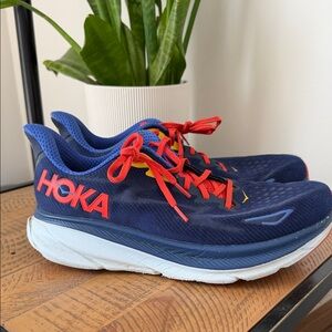 Hoka Clifton 9 Navy Blue Running Shoes - Size 12
